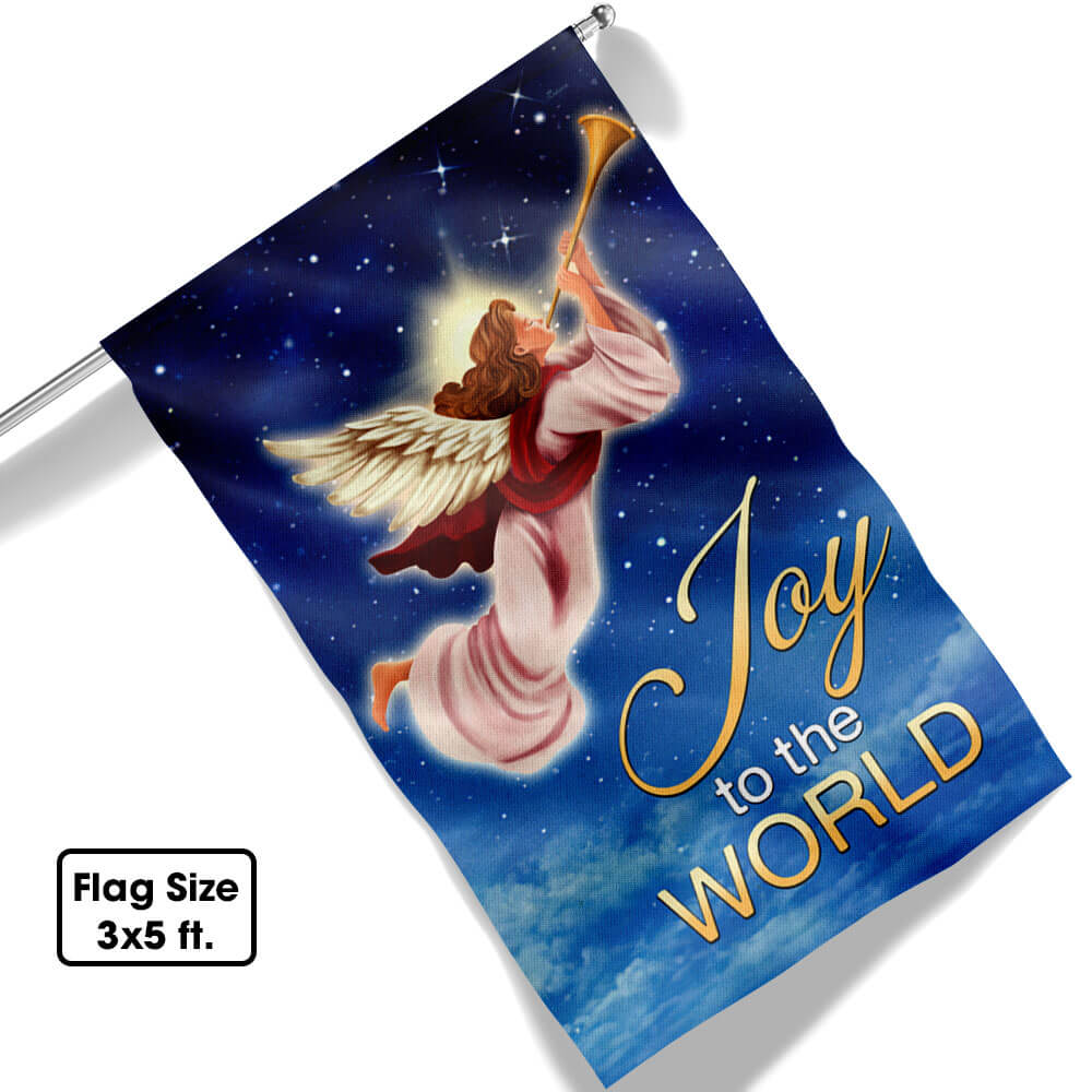 Christmas Angel Flag Joy To The World - Liberish