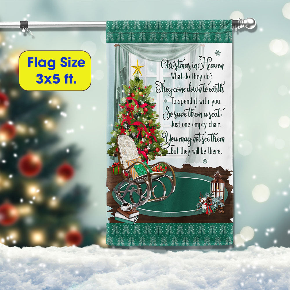 Christmas In Heaven Flag Christmas Memorial - Liberish