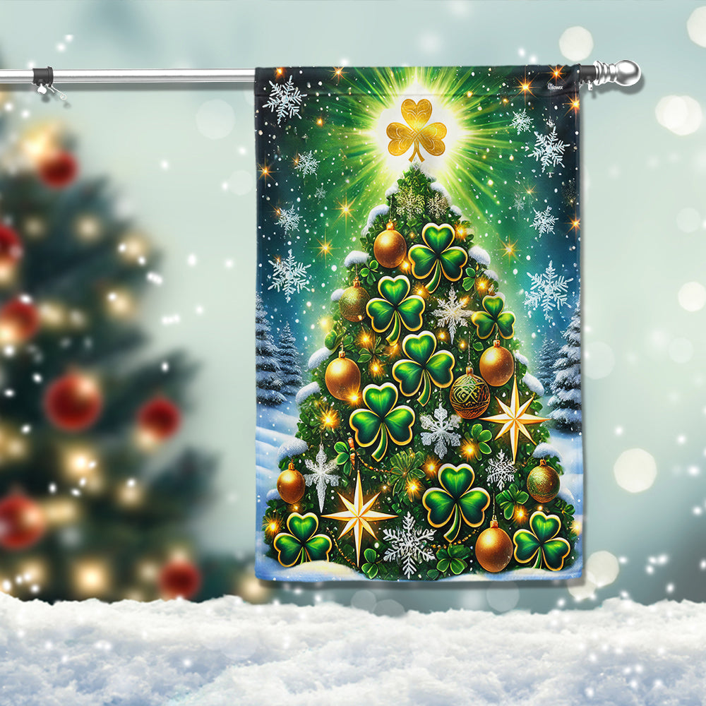 Christmas Irish Shamrock Flag - Liberish