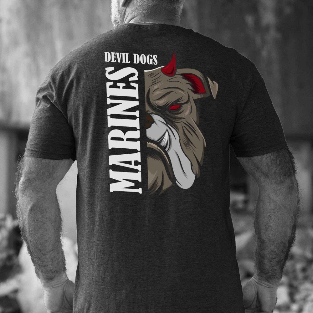 Devil Dog 1775 Marines Shirt US Marine Corps T-Shirt Gifts For Patriots - Liberish