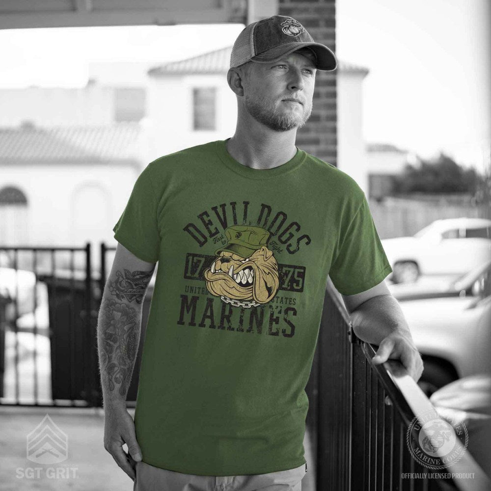 Devil Dog 1775 US Marine Corps Shirt USMC T-Shirt Gifts For Patriots - Liberish