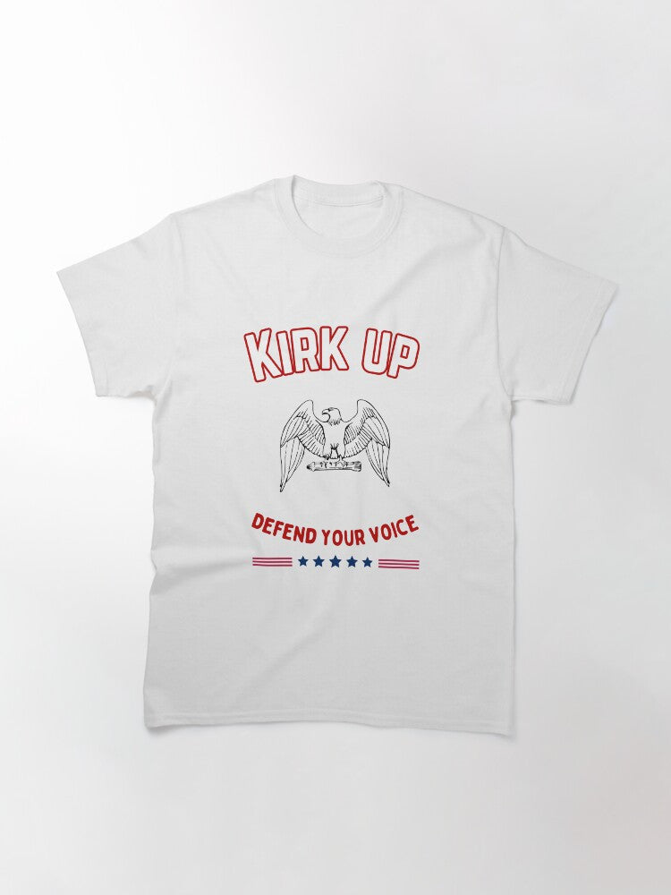 Eagle Charlie Kirk T-Shirt Defend Your Voice Merch Gifts For Supporters