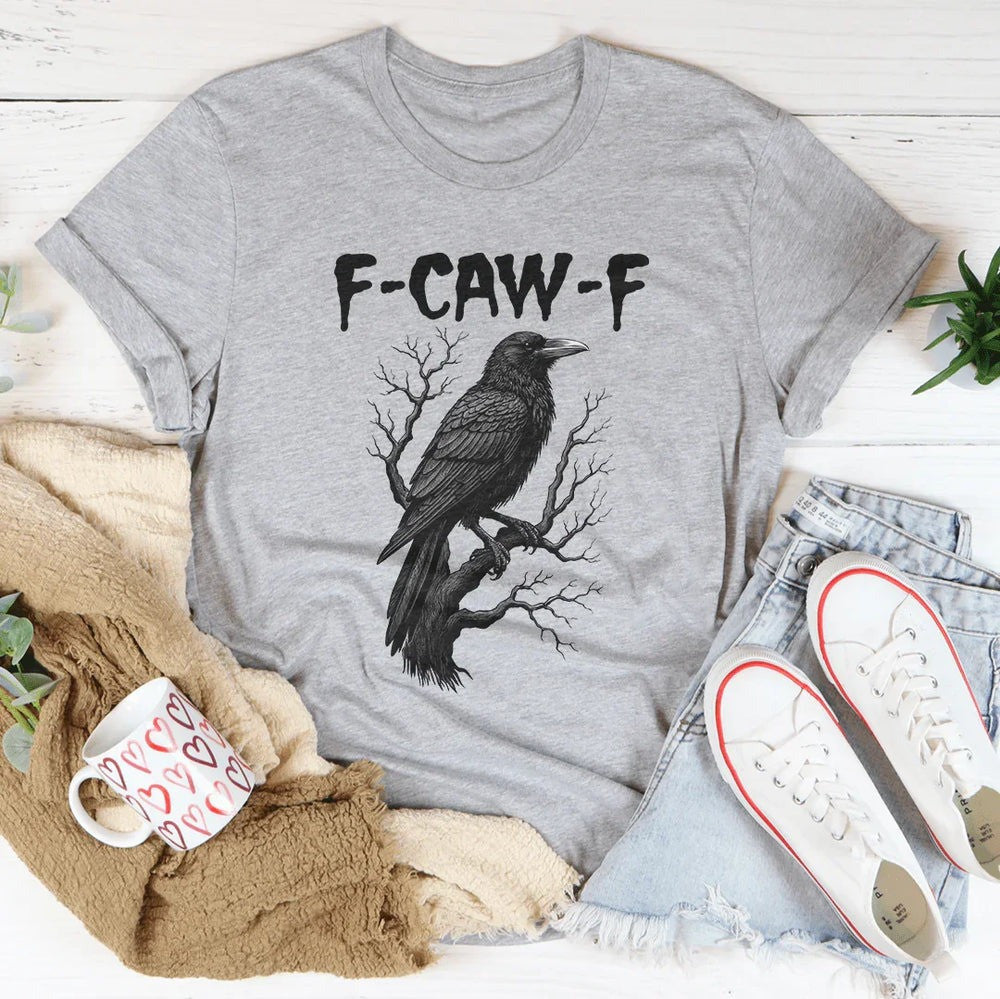 F-Caw-F Bird Shirt Black Raven Meme T-shirt Best Humor Christmas Holiday Present - Liberish