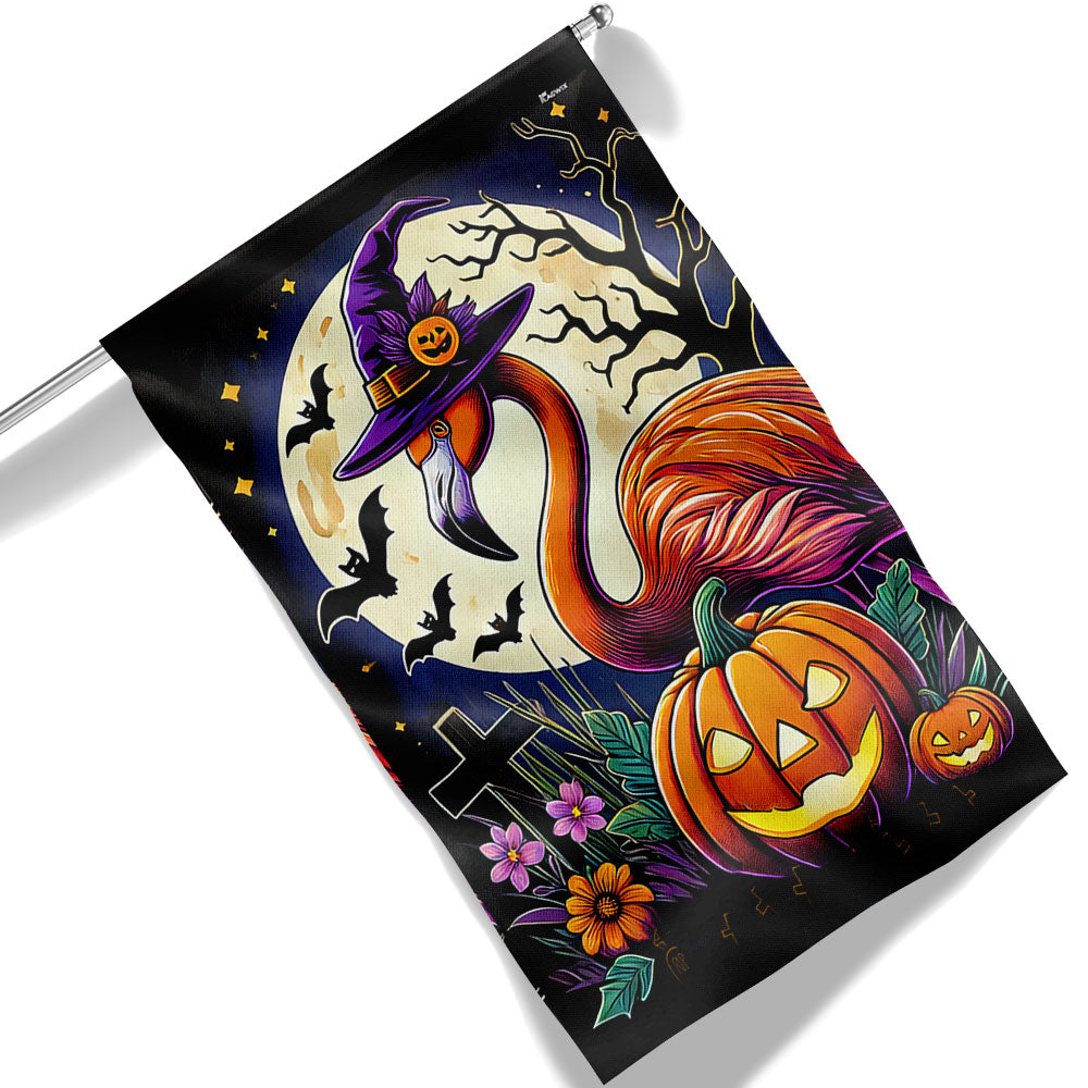 Flamingo Halloween Flag - Liberish