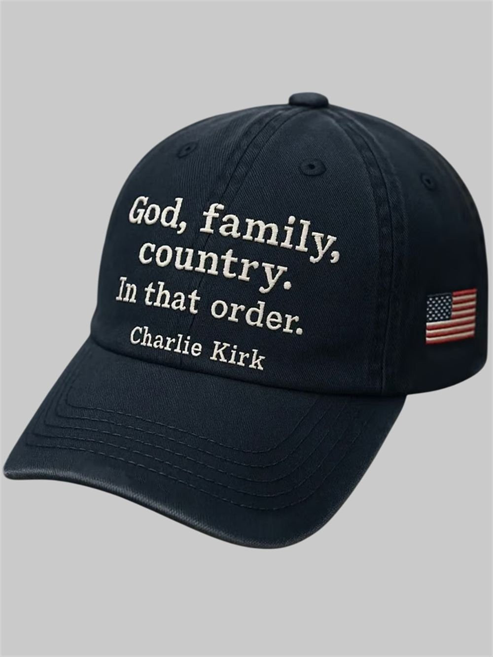 Freedom Charlie Kirk Merch Cap God Family Country Us Flag Memorial Charlie Kirk 47