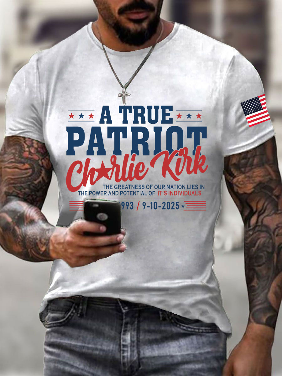 Freedom Charlie Kirk T-Shirt A True Patriot CK 47 Best Proud Charlie Apparel - Liberish