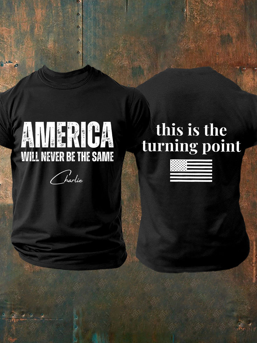 Freedom Charlie Kirk T-Shirt America Will Be The Same Tpusa Charlie Kirk 47 Memorial CK Gifts - Liberish