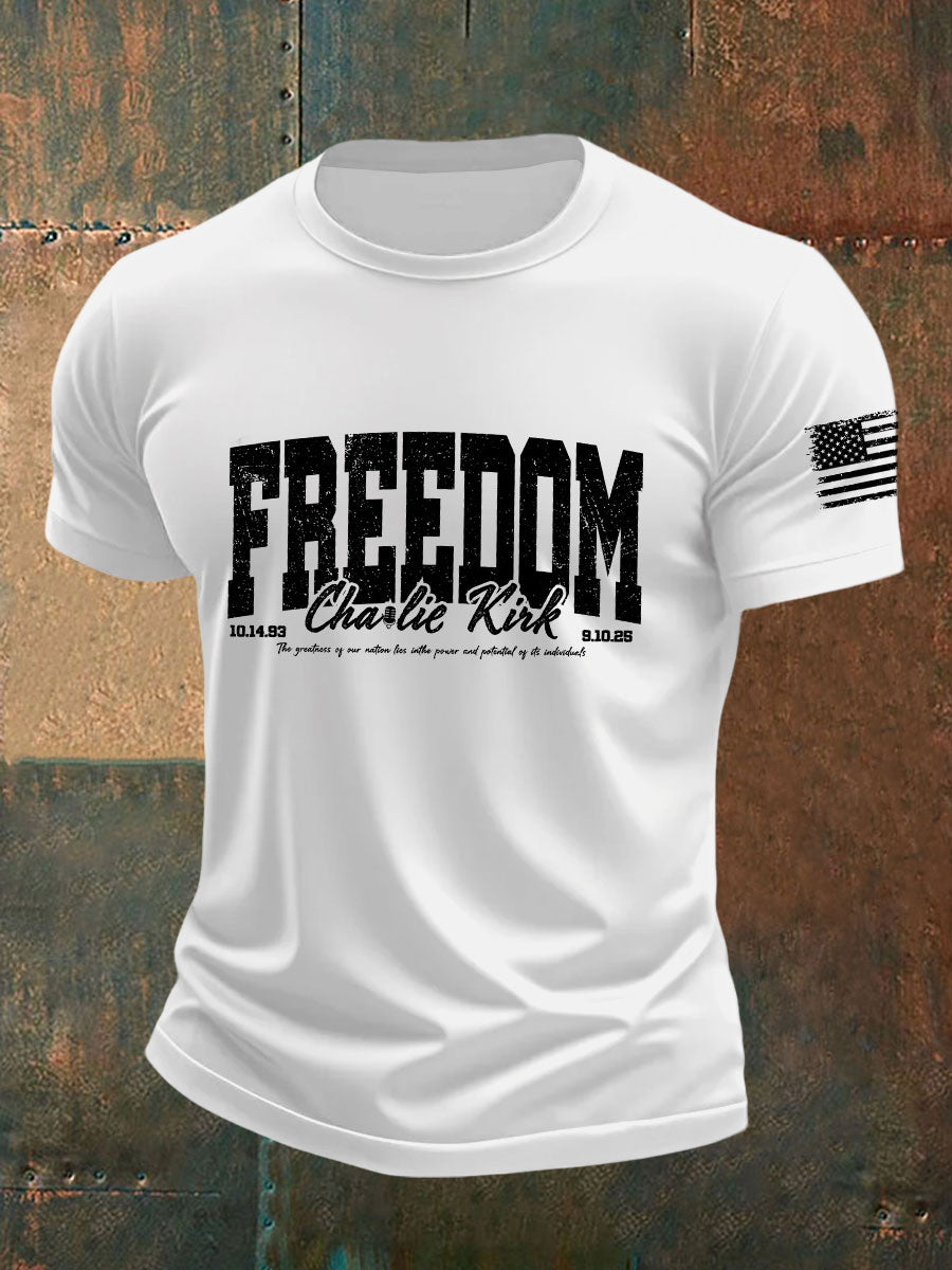 Freedom Charlie Kirk T-Shirt Freedom For Charlie Charlie Kirk 47 Memorial Charlie Kirk Shirt - Liberish
