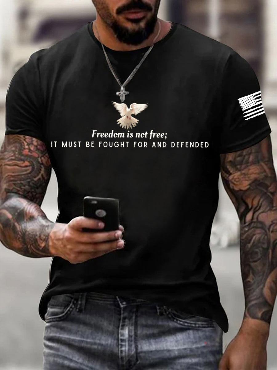 Freedom Charlie Kirk T-shirt Freedom Is Not Free USA Charlie Kirk 47 Charlie Kirk Clothing - Liberish