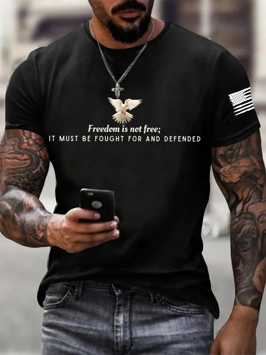 Freedom Charlie Kirk T-shirt Freedom Is Not Free USA Charlie Kirk 47 Charlie Kirk Clothing - Liberish
