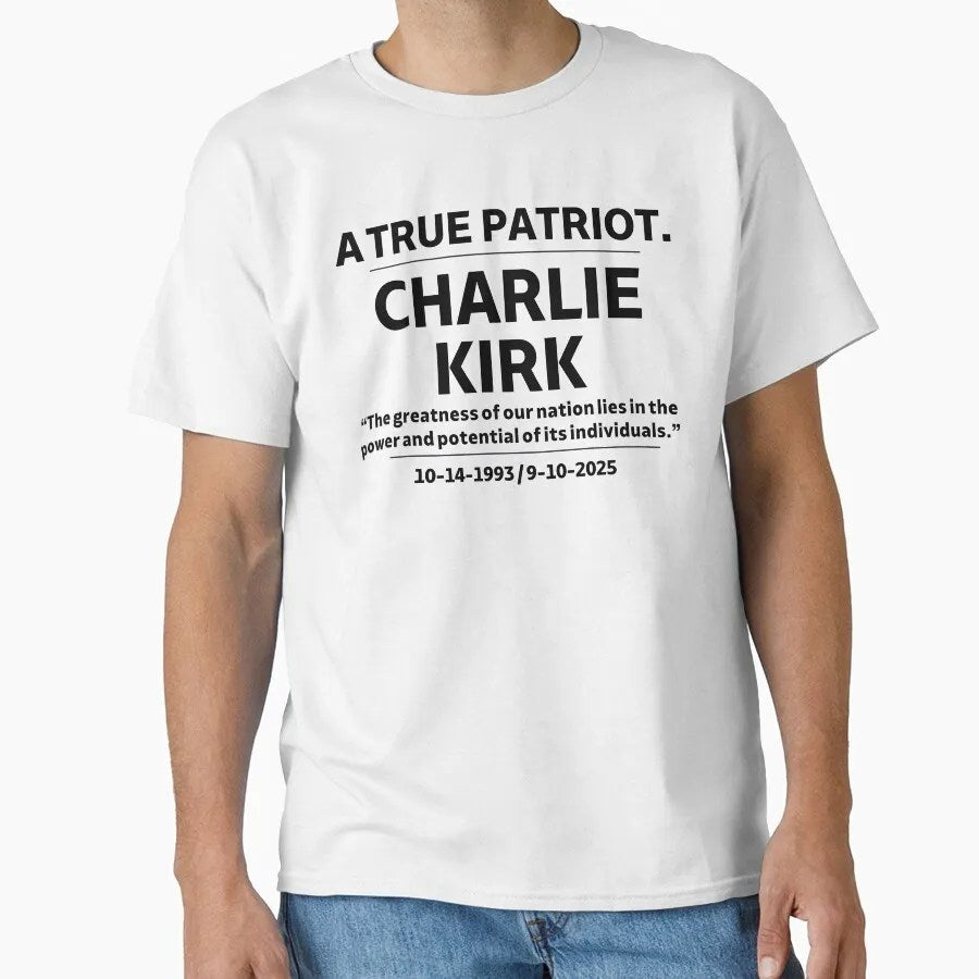Freedom Charlie Kirk T-shirt Justice For Charlie Kirk 1993 2025 Merch Best Patriotic Gifts - Liberish