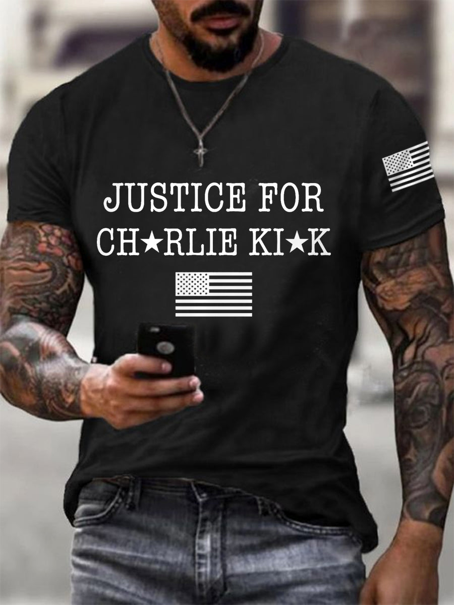Freedom Charlie Kirk T-Shirt Justice For Charlie Kirk Charlie Kirk 47 Proud CK Apparel - Liberish
