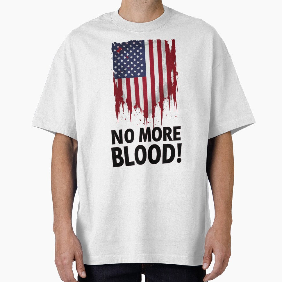 Freedom Charlie Kirk T-shirt No More Blood American Flag Merch Memorial Gift For Fans - Liberish