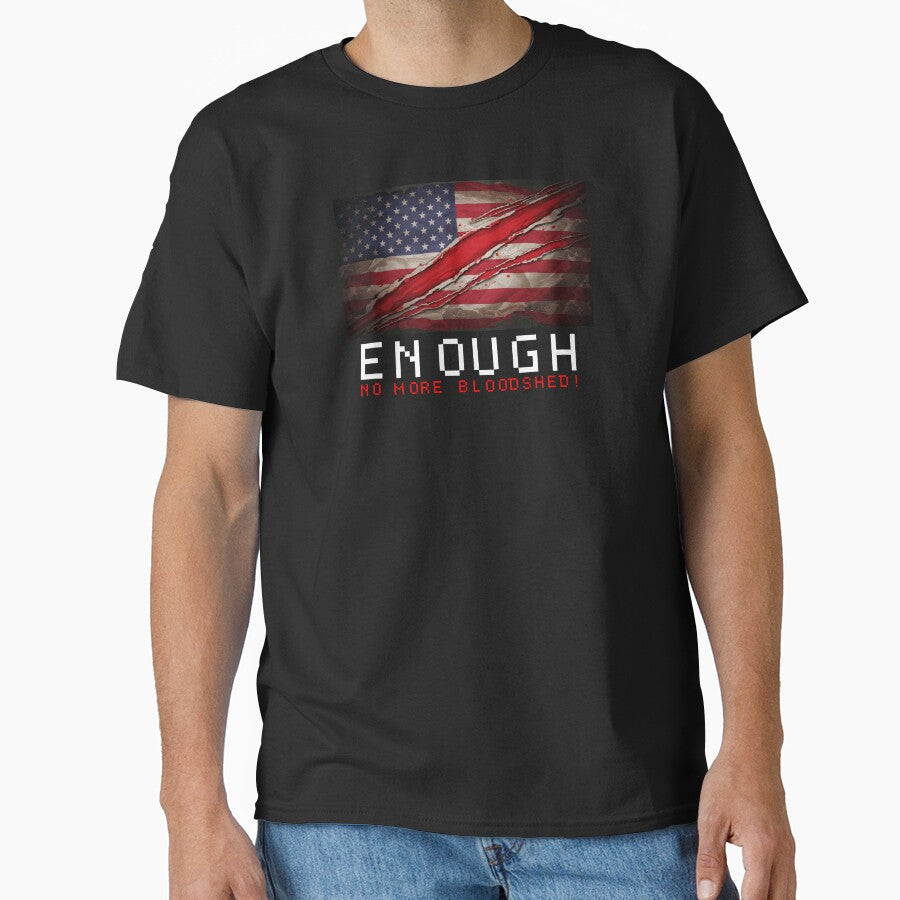 Freedom Charlie Kirk T-shirt No More Blood Classic Merch Best Gifts For Loyalist - Liberish