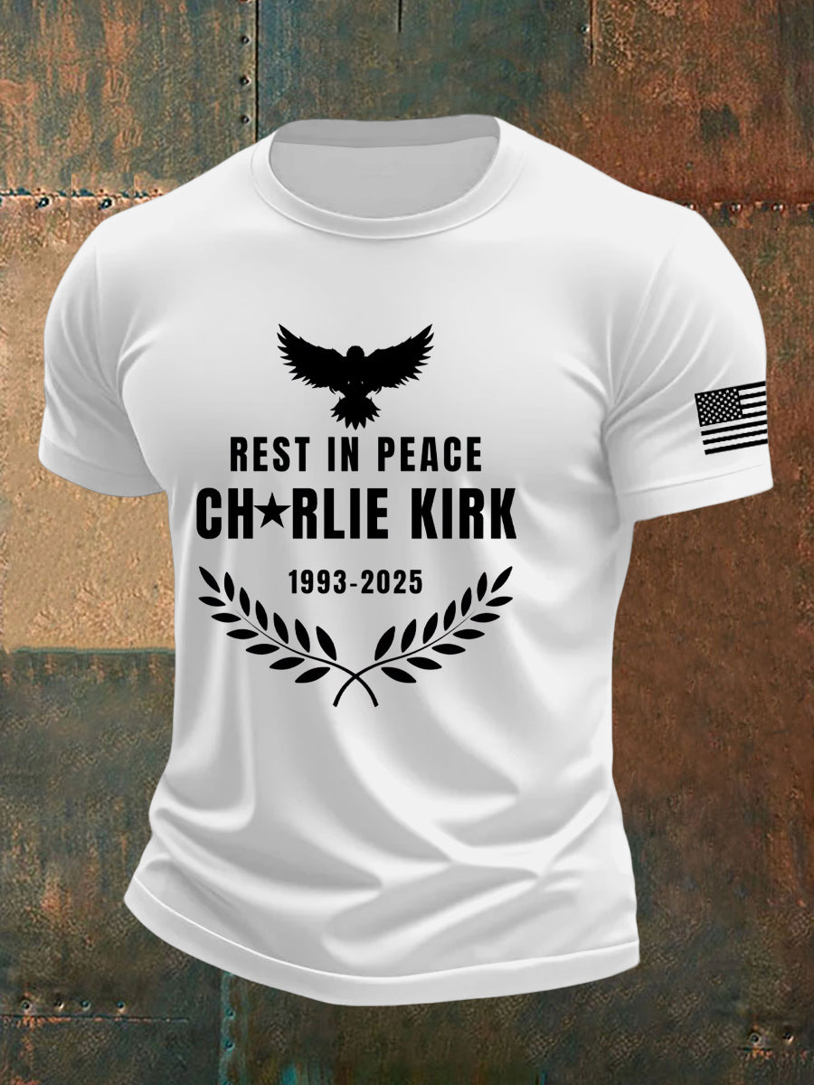 Freedom Charlie Kirk T-Shirt Rest In Peace 1993 2025 Charlie Kirk 47 Proud Charlie Kirk Merch - Liberish