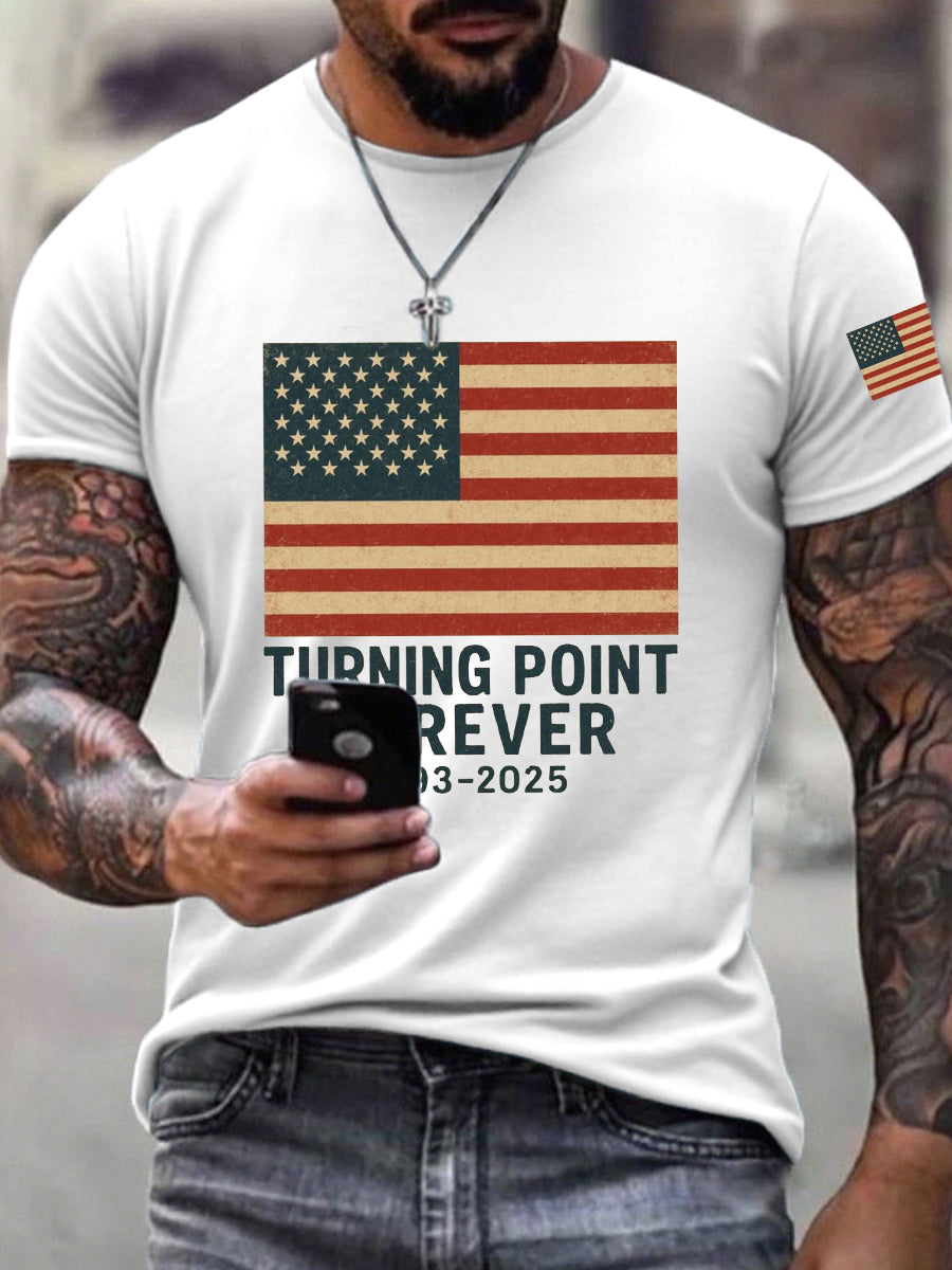 Freedom Charlie Kirk T-Shirt TP Forever U.S Flag Charlie Kirk 47 Supporter Gifts - Liberish