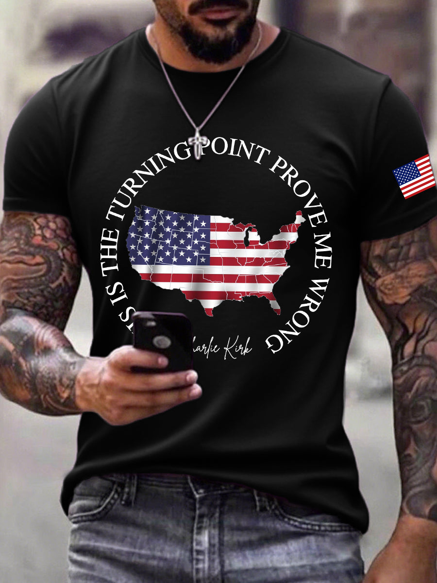 Freedom Charlie Kirk T-Shirt TPUSA Prove Me Wrong Best Charlie Kirk 47 Supporter Apparel - Liberish
