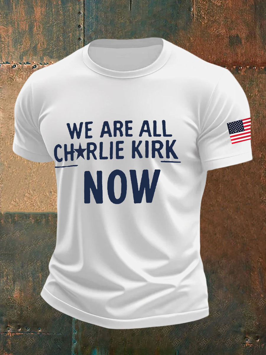 Freedom Charlie Kirk T-Shirt We Are All Charlie Kirk 47 U.S Flag Best Proud Charlie Apparel - Liberish