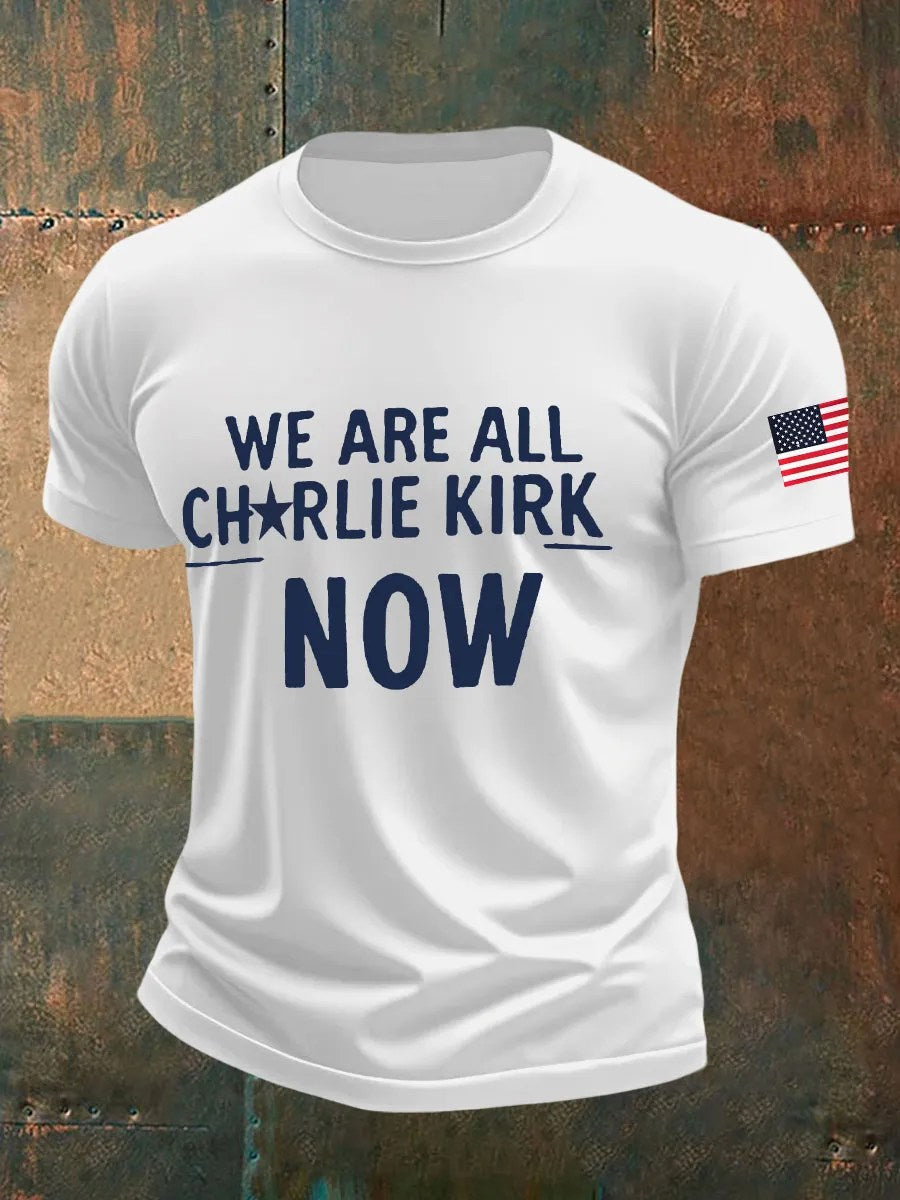 Freedom Charlie Kirk T-Shirt We Are All Charlie Kirk 47 U.S Flag Best Proud Charlie Apparel - Liberish