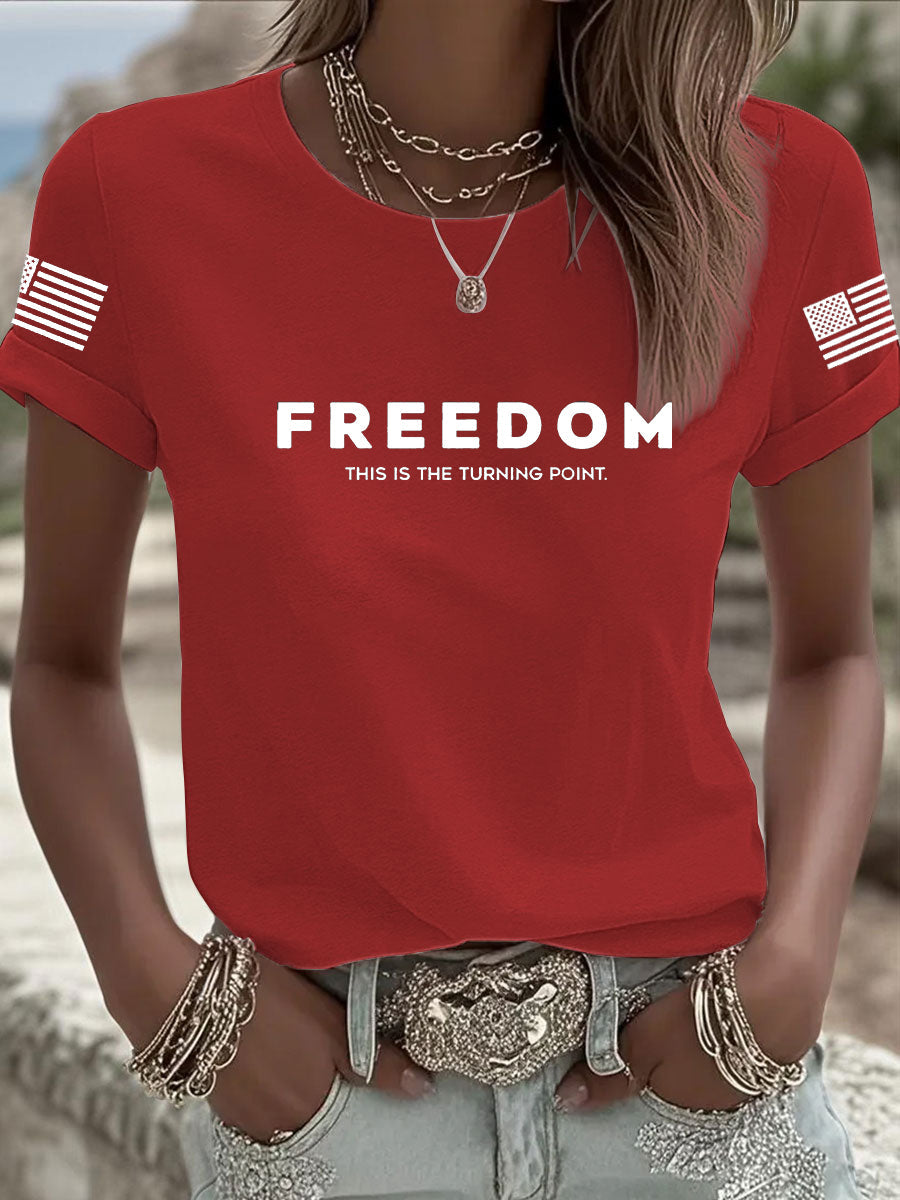 Freedom Is Not Free This is the Turning Point R.I.P Charlie Kirk T-Shirt Charlie Kirk Memorial Shirt – Rinova Print