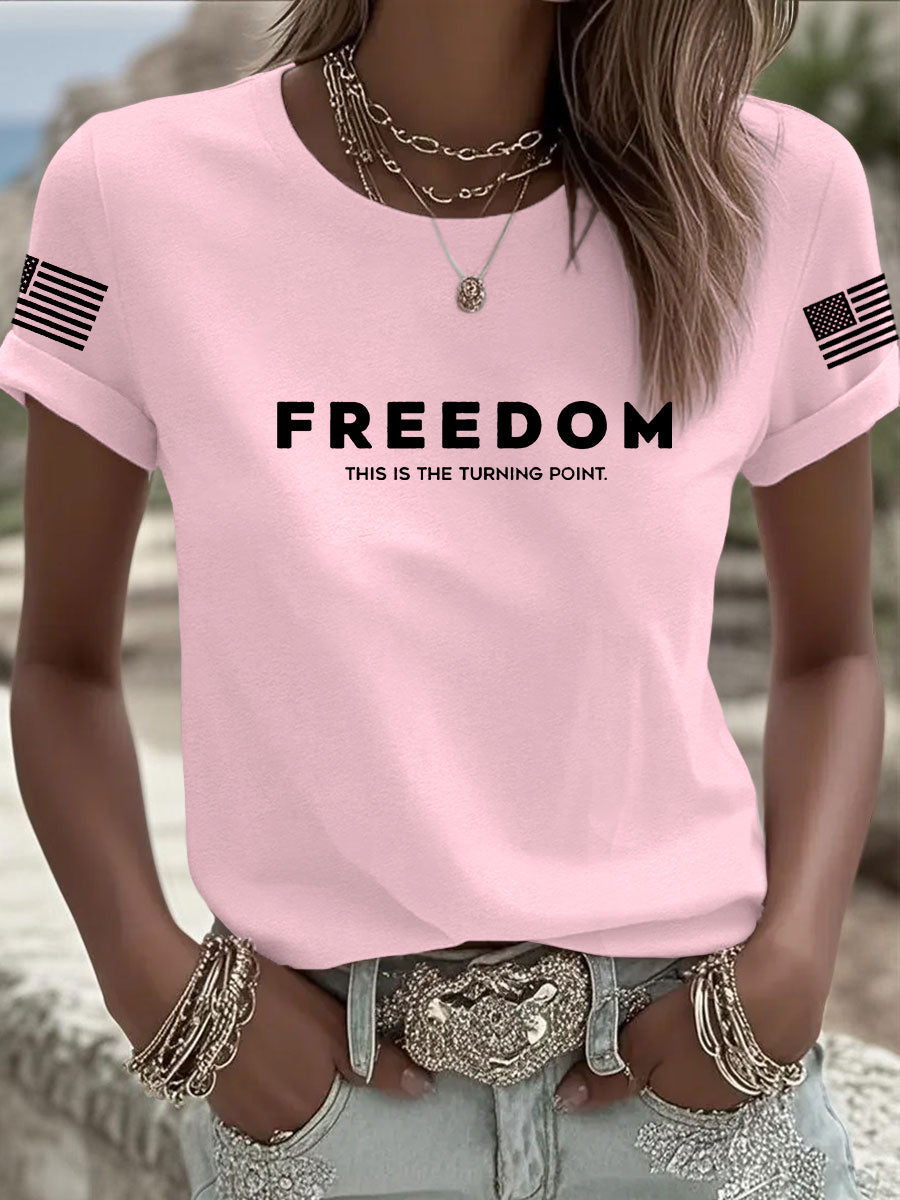 Freedom Is Not Free This is the Turning Point R.I.P Charlie Kirk T-Shirt Charlie Kirk Memorial Shirt – Rinova Print