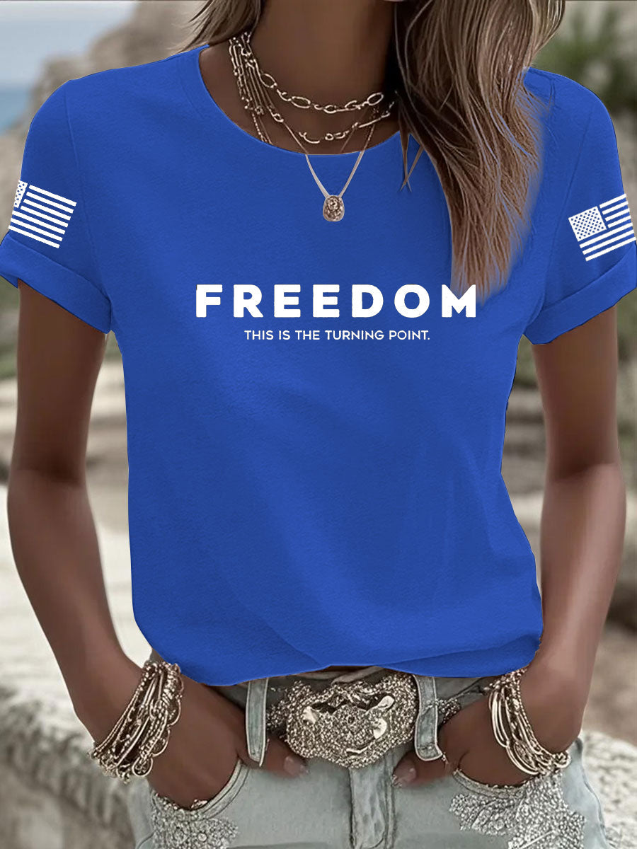 Freedom Is Not Free This is the Turning Point R.I.P Charlie Kirk T-Shirt Charlie Kirk Memorial Shirt – Rinova Print