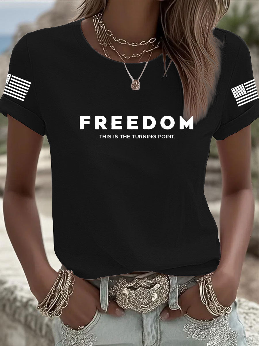 Freedom Is Not Free This is the Turning Point R.I.P Charlie Kirk T-Shirt Charlie Kirk Memorial Shirt – Rinova Print