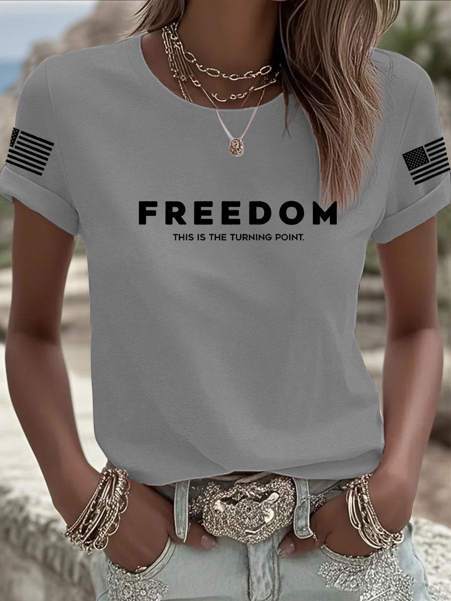 Freedom Is Not Free This is the Turning Point R.I.P Charlie Kirk T-Shirt Charlie Kirk Memorial Shirt – Rinova Print
