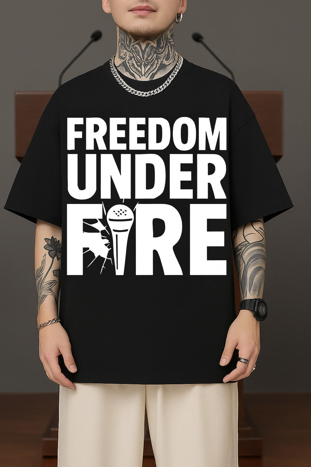 Freedom Shirt Charlie Kirk Under Fire T-Shirt Charlie Kirk Merch Gift For Supporters