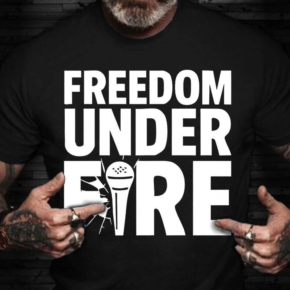 Freedom Shirt Charlie Kirk Under Fire T-Shirt Charlie Kirk Merch Gift For Supporters