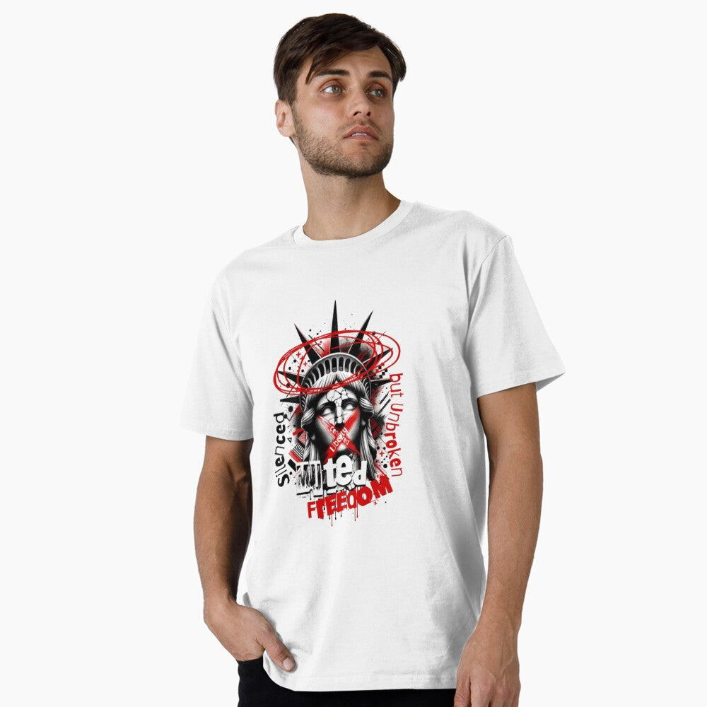 Freedom Shirt Muted Freedom Silenced But Unbroken T-Shirt Charlie Kirk Merch