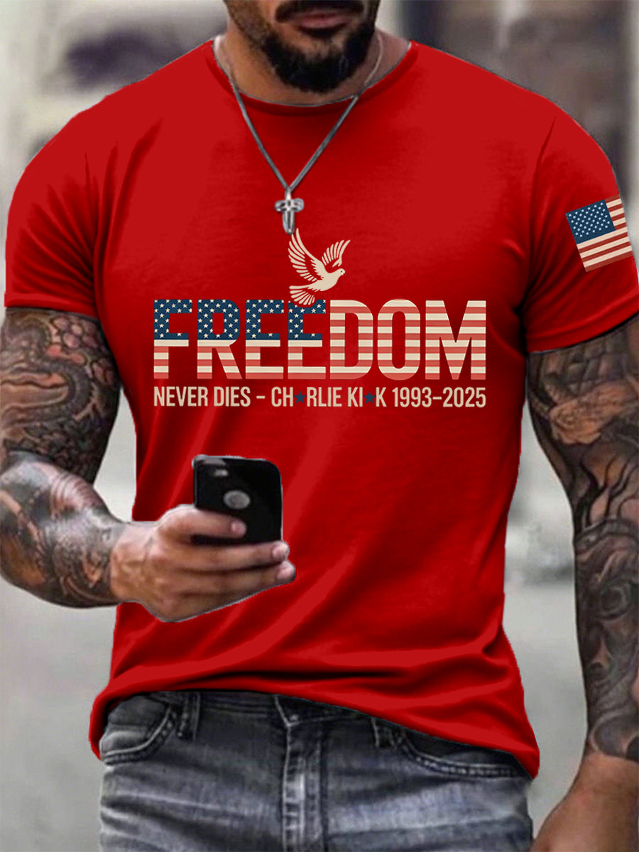 Freedom T-Shirt Charlie Kirk Memorial Shirt