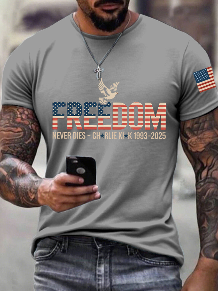 Freedom T-Shirt Charlie Kirk Memorial Shirt
