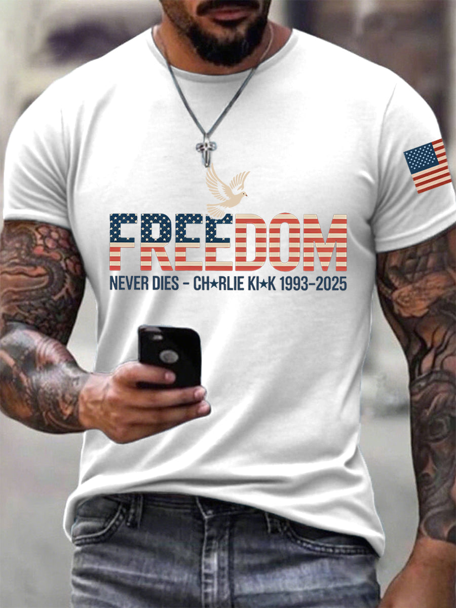 Freedom T-Shirt Charlie Kirk Memorial Shirt