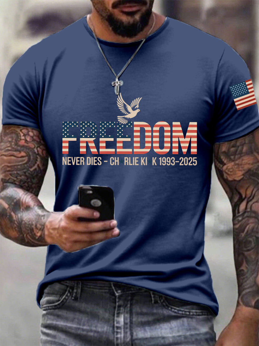 Freedom T-Shirt Charlie Kirk Memorial Shirt