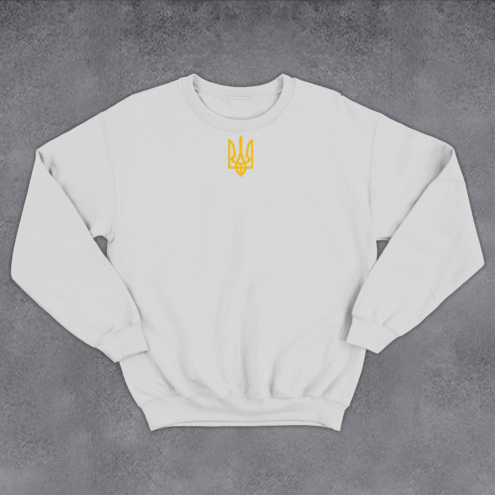 Zelensky Sweatshirt Ukrainian Trident Symbol Zelensky Green Sweatshirt