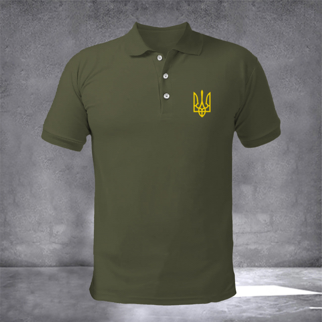 Zelensky Sweatshirt Ukrainian Trident Symbol Zelensky Green Sweatshirt