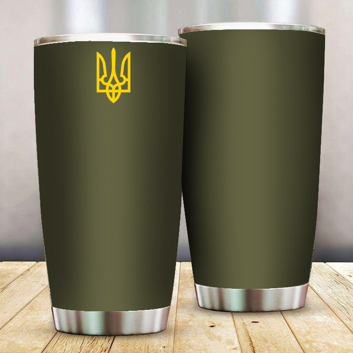 Zelensky Sweatshirt Ukrainian Trident Symbol Zelensky Green Sweatshirt