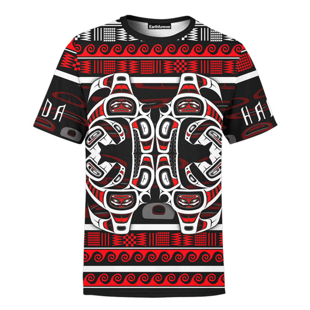 The Killing Whale Sweater Pacific Northwest Style Sweatshirt Haida Art Clothing
