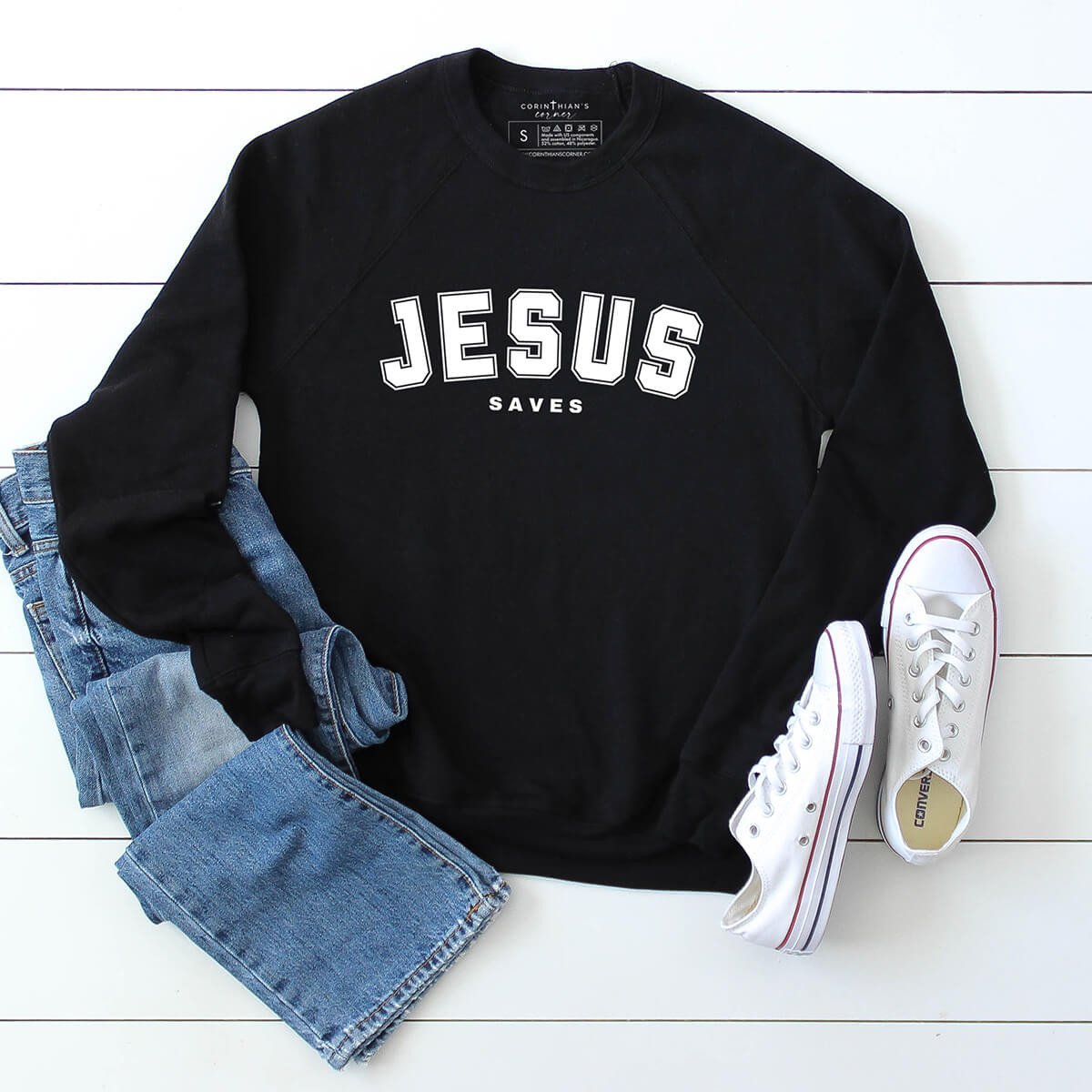 Jesus Saves Premium Sweatshirt Christian Gifts For Women