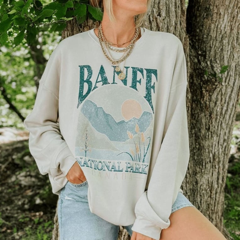 Banff National Park Sweatshirt Gift For Women