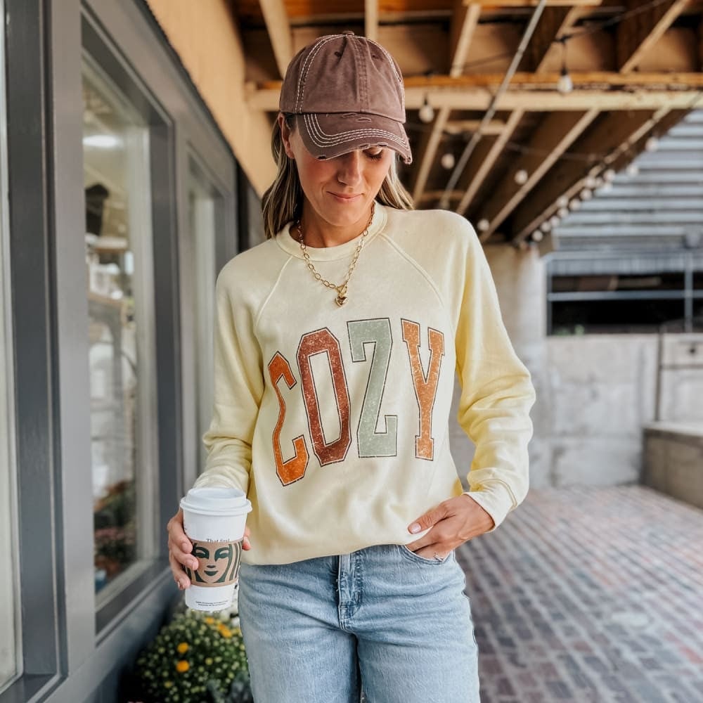 Cozy Raglan Sweatshirt Gift For Wife