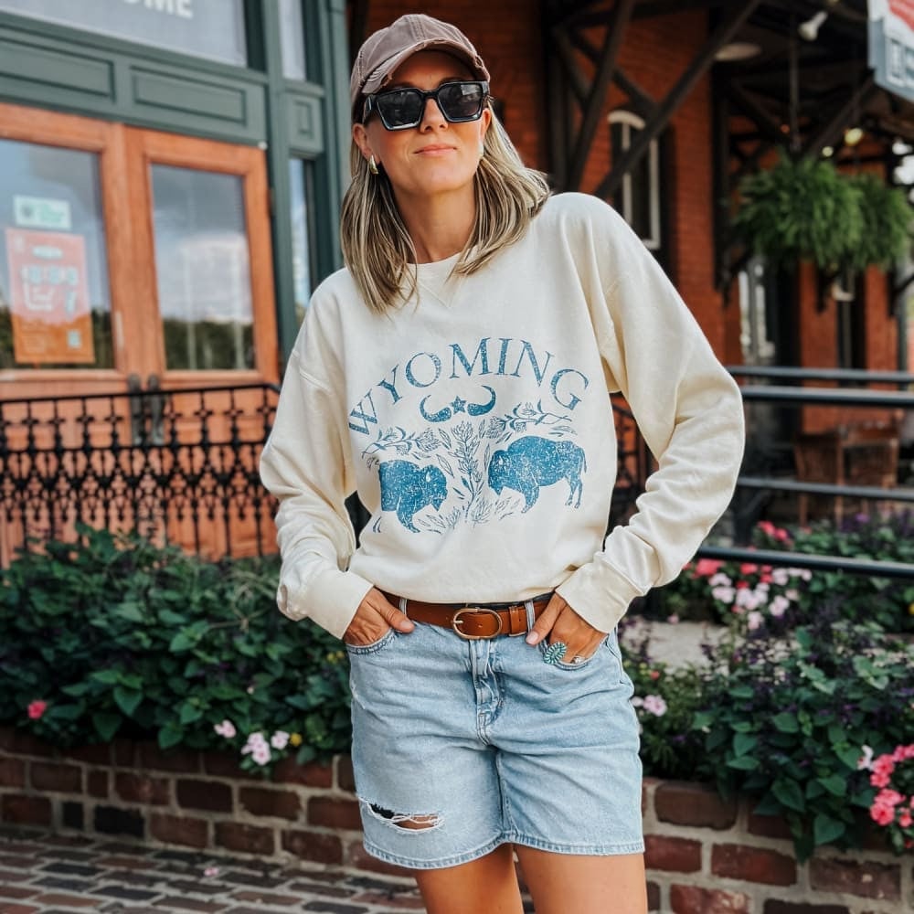 Wyoming Sweatshirt Gift For Wife