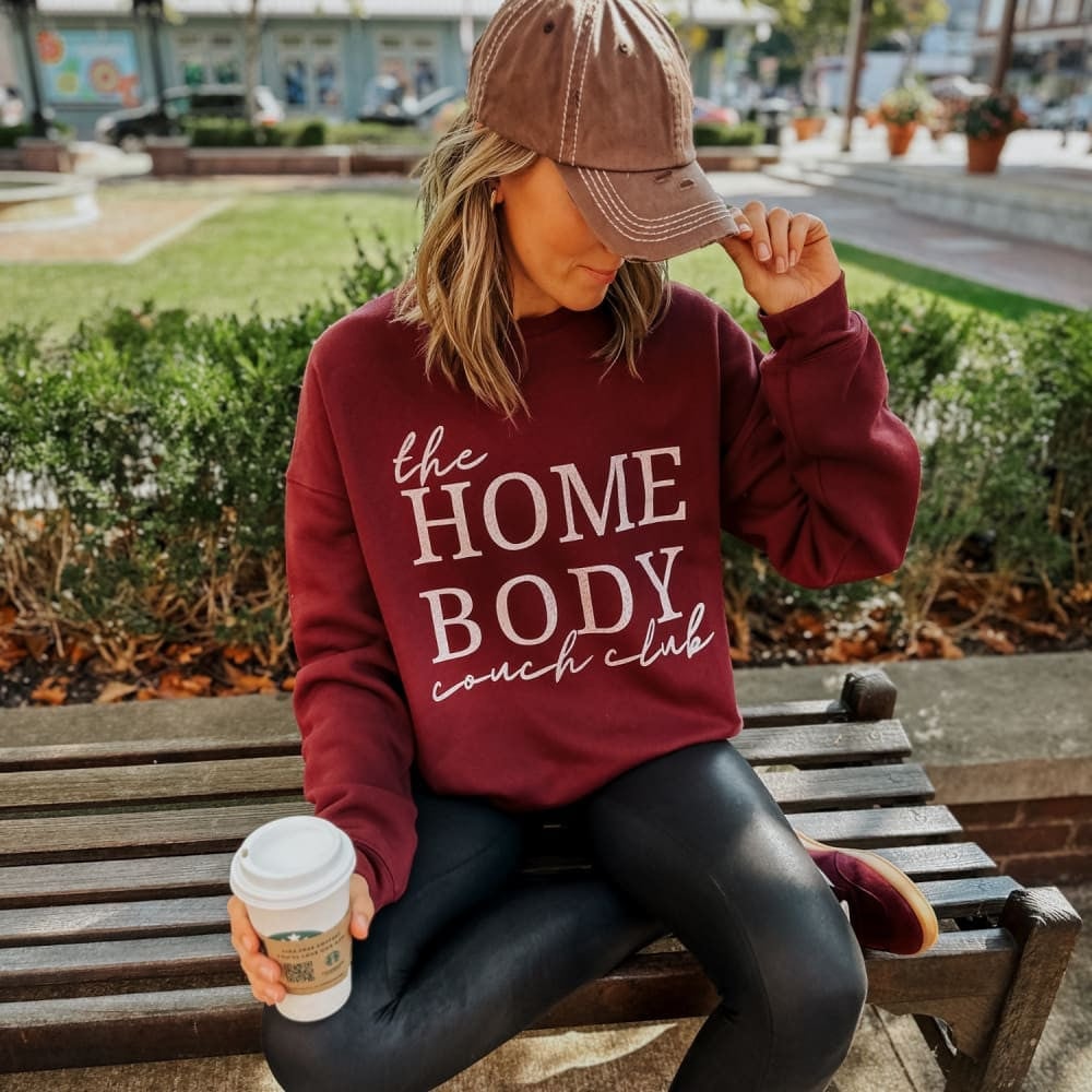 Homebody Couch Club Sweatshirt Gift For Wife