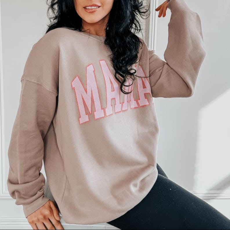 Neutral Mama Sweatshirt - Tan Gift For Women