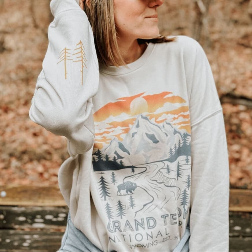 Grand Teton National Park Sweatshirt Gift For Women