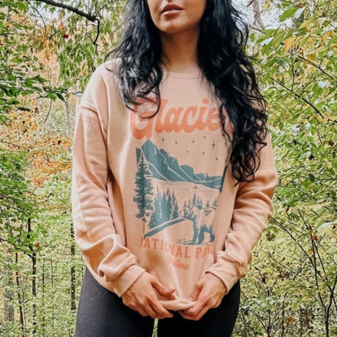 Glacier National Park Sweatshirt Gift For Women