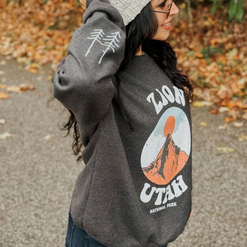 Zion National Park Sweatshirt Gift For Women