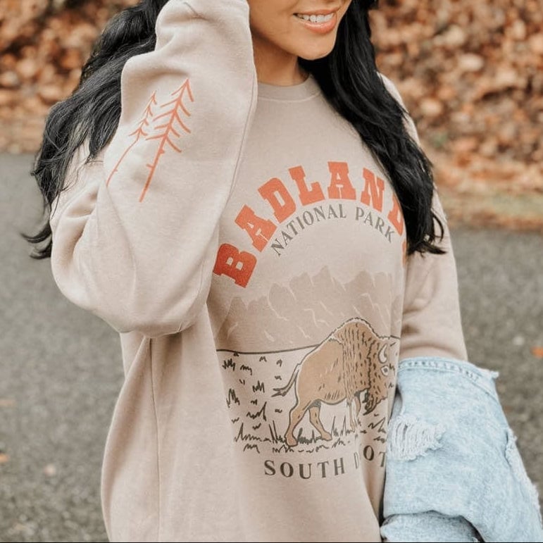Badlands National Park Sweatshirt Gift For Women