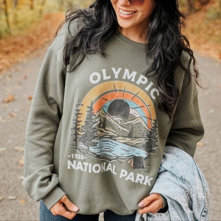 Olympic National Park Sweatshirt Gift For Women